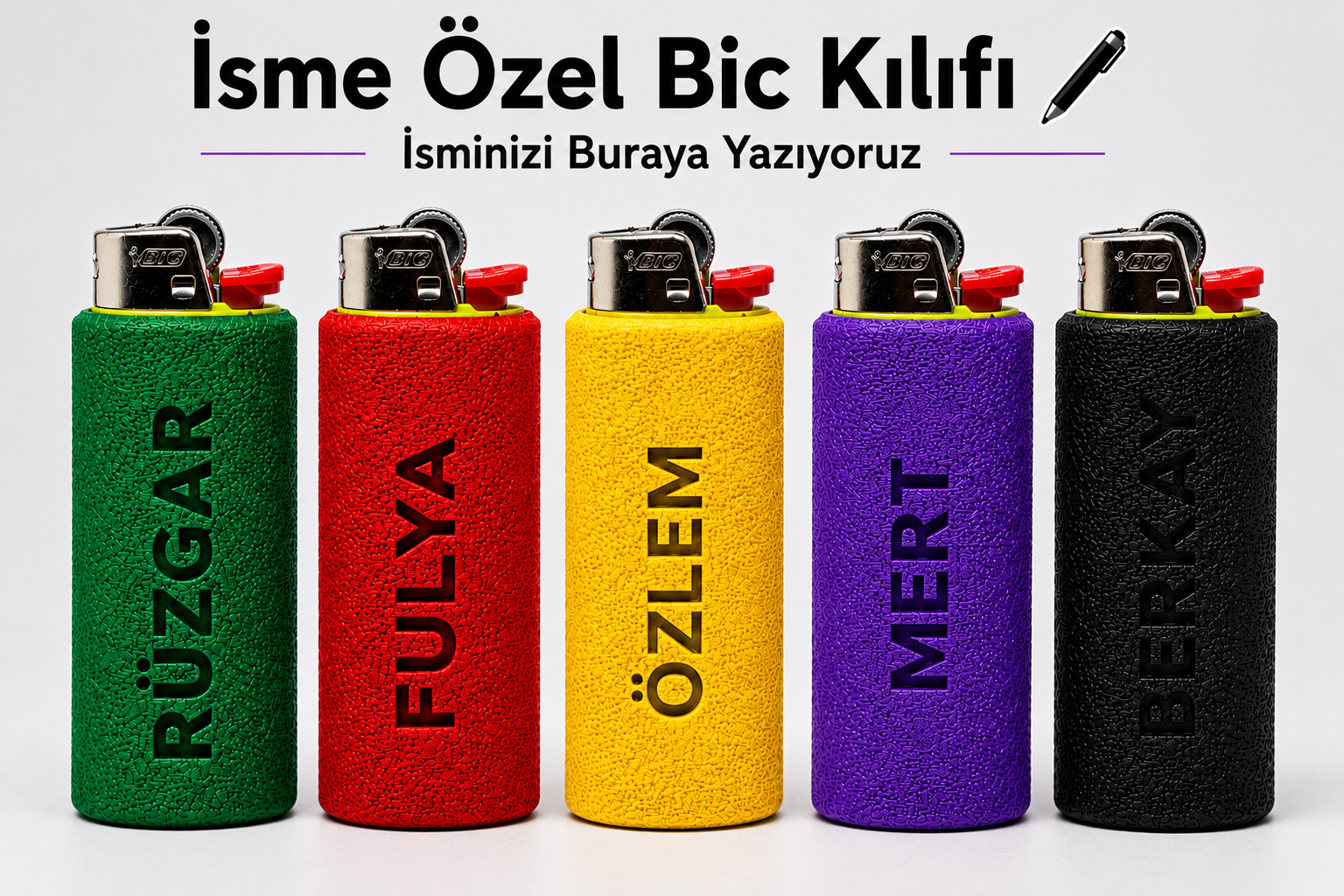 Kişiye Özel İsimli Çakmak Kılıfı – Şık ve Dayanıklı Özel Tasarım