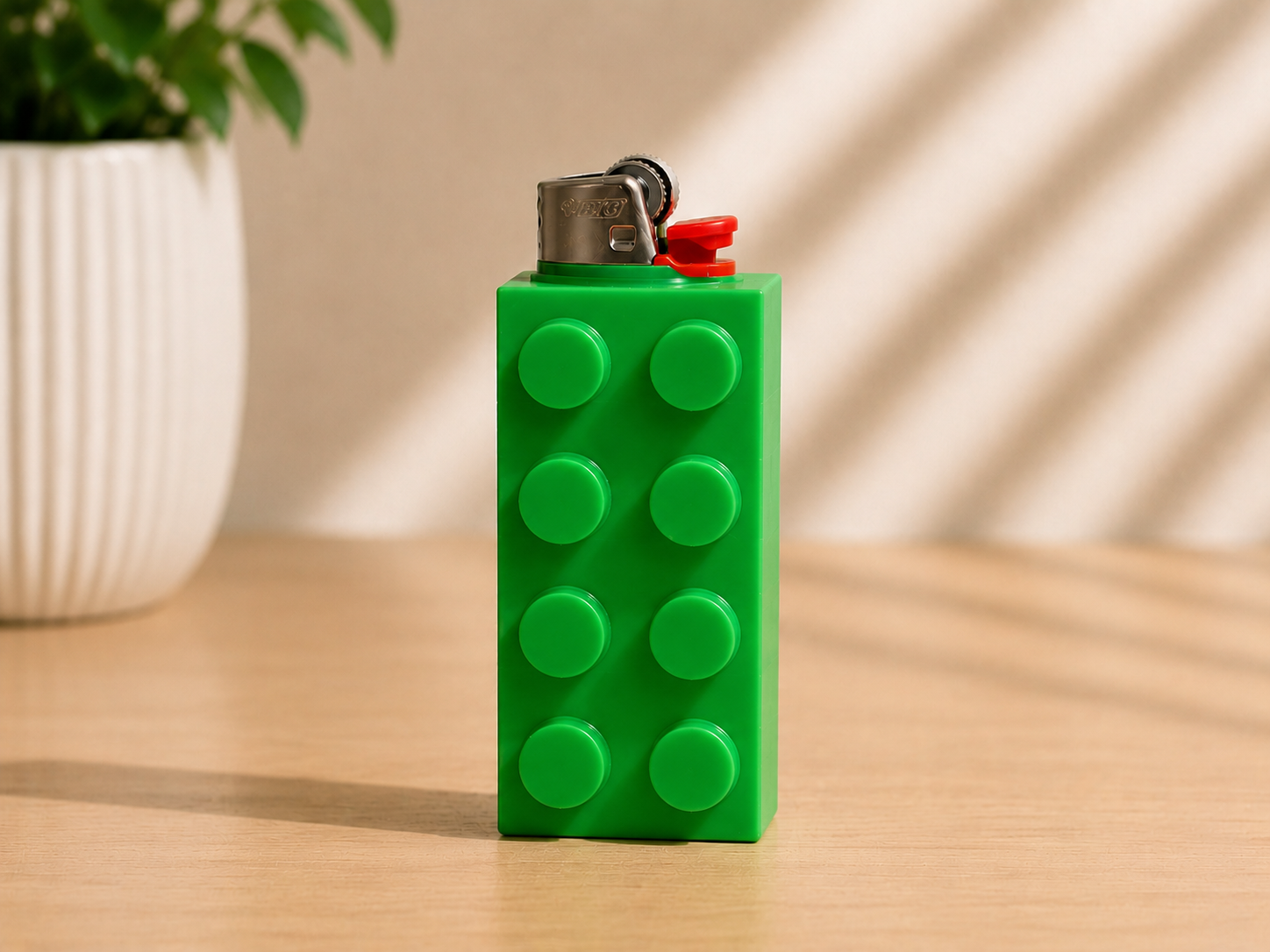 Yapı Bloklu Çakmak Kılıfı – Renkli Lego Görünümlü Dekoratif Çakmak Koruyucu Kılıf