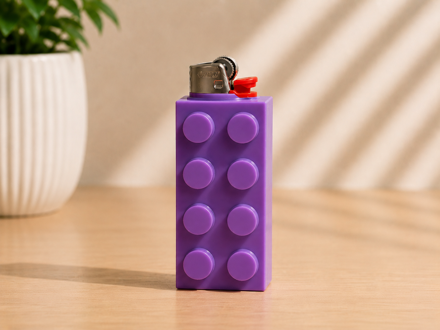 Yapı Bloklu Çakmak Kılıfı – Renkli Lego Görünümlü Dekoratif Çakmak Koruyucu Kılıf