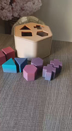 Montessori Geometrik Şekil Eşleştirme Oyuncağı – Eğitici Duyu Gelişim Kutusu